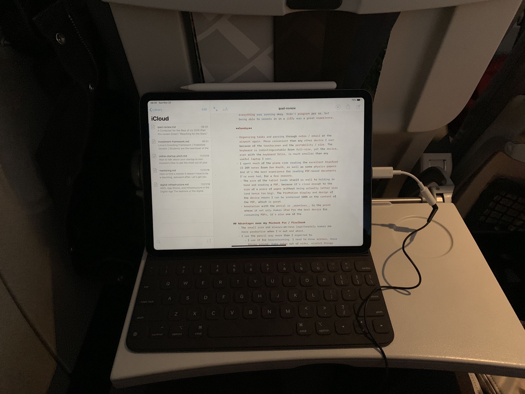 iPad as an airplane computer